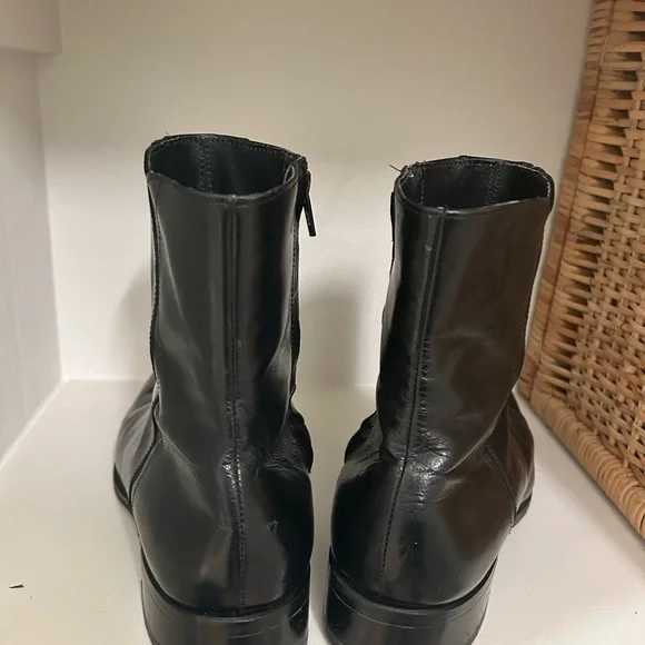 Florsheim Black Leather Men's Boots - Picture 2 of 6